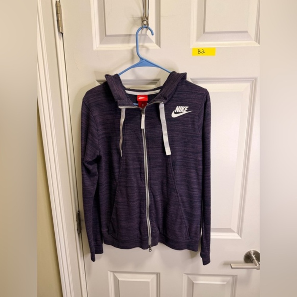 Women’s Nike Purple and White Full Zip-Up Hoodie
